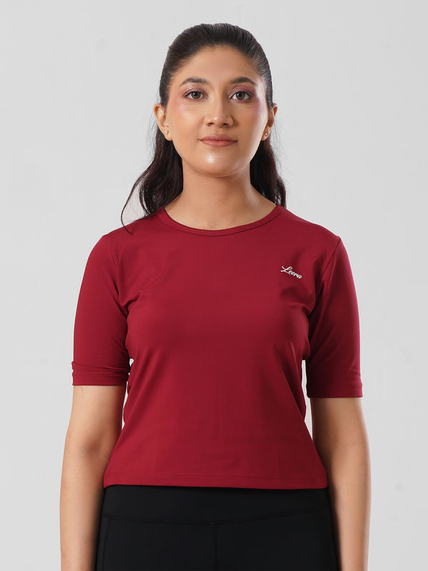 Leera Everyday Top in Maroon